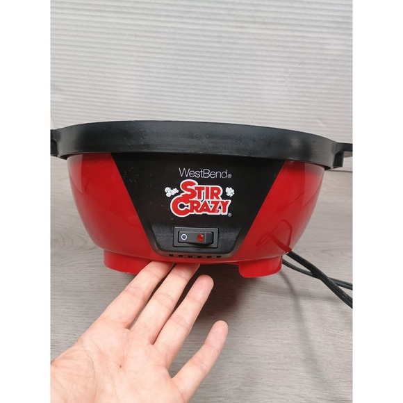 West Bend Stir Crazy Red Dome Electric Hot Oil Popcorn Maker E19762 - Picture 2 of 8